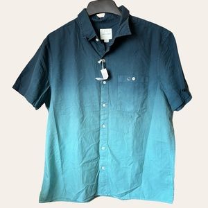 American Eagle Outfitters Blue Button up Top Size XL